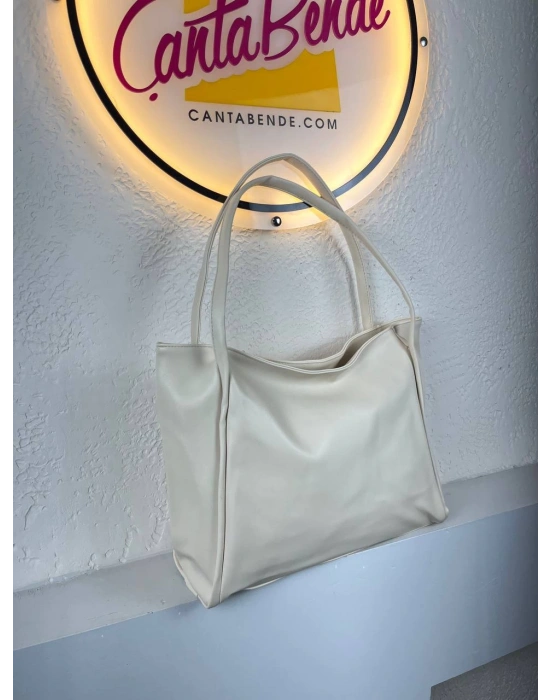 Krem Renk BÜYÜK BOY KALİTE Çanta CB9814