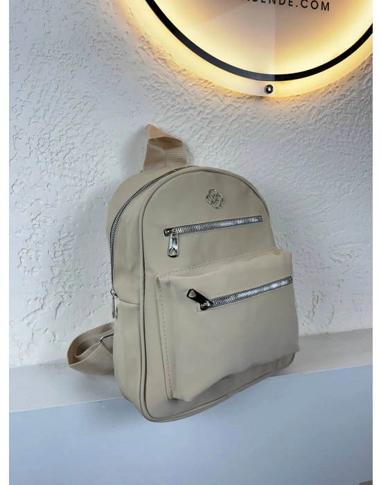 Krem Renk Kalite Sırt Çanta CB6355