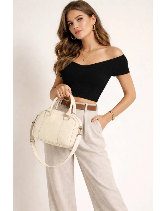 Krem Renk Lakos Yeni Çanta CB67813