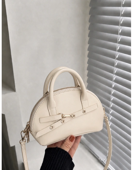 Krem Renk Mini Boy Çanta CB74214