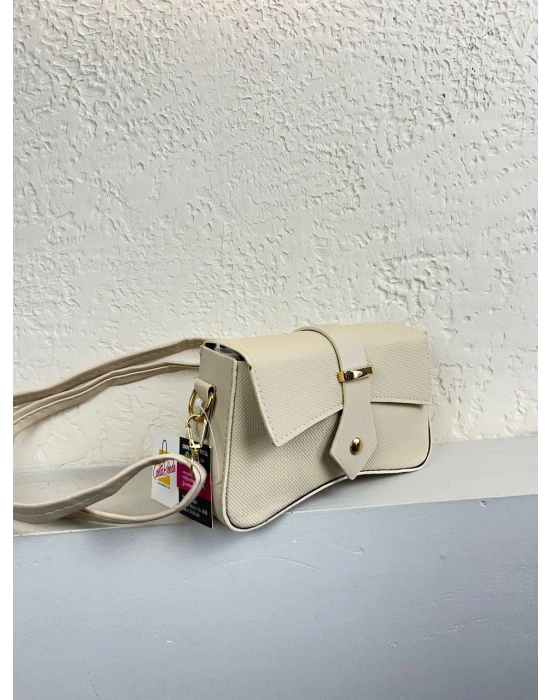 Krem Renk Tokalı Çanta CB65446