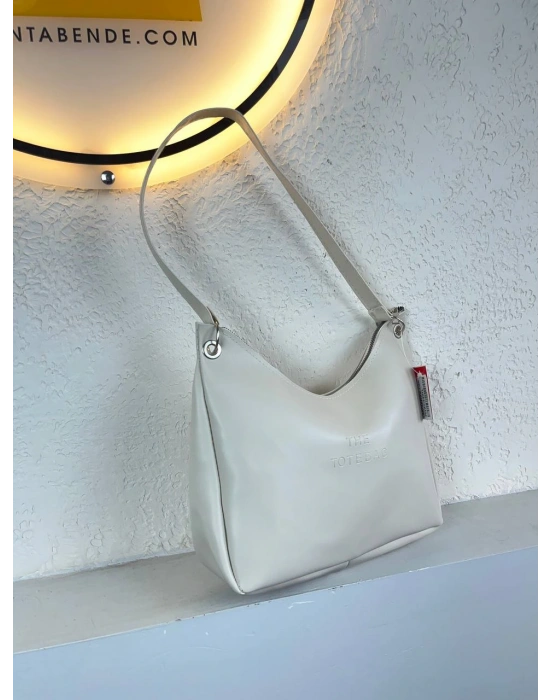 Krem Renk Tote Kol Çanta CB79114