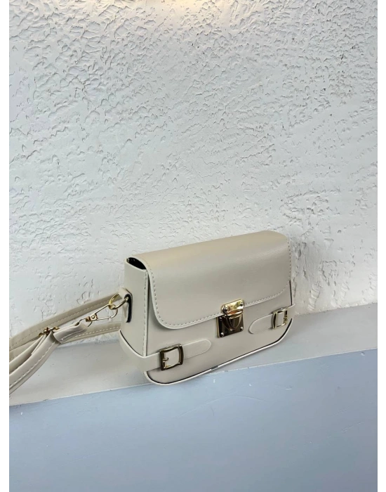 Krem Renk Yandan Kemerli YENİ Çanta CB8514