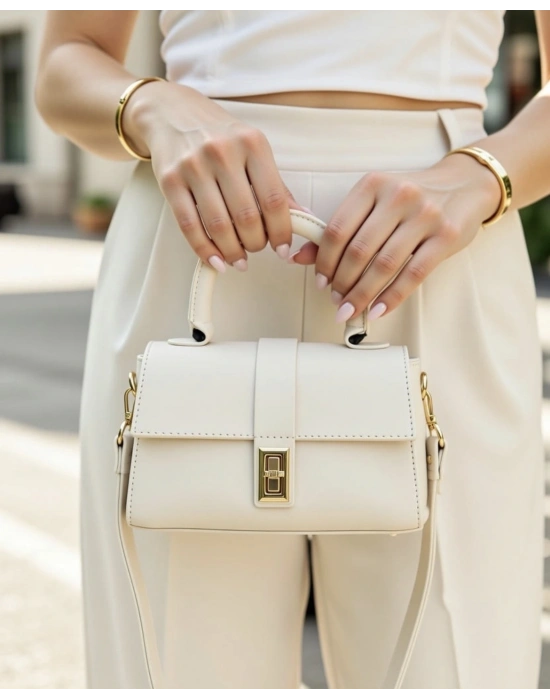 Krem Renk YENİ Çanta SARE2025