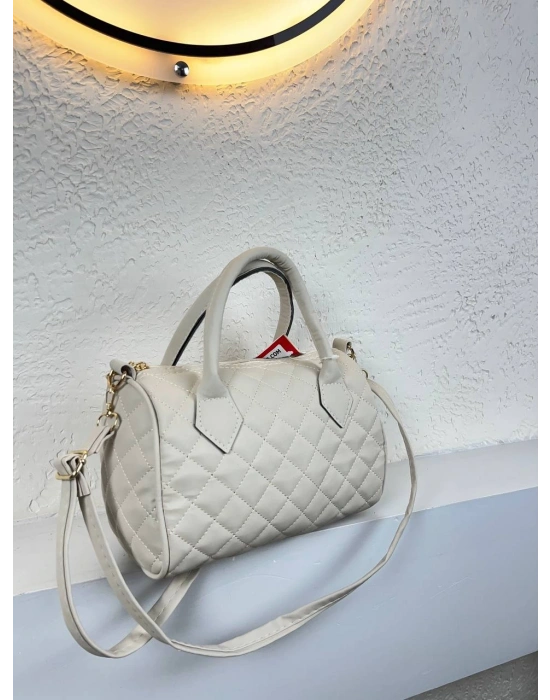 Krem Silindir Çapraz Çanta CB2742