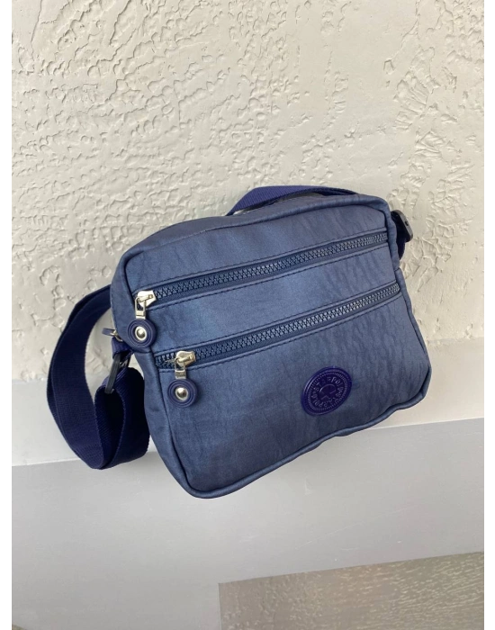 Lacivert Renk Krinkıl Kumaş Çanta CB8522