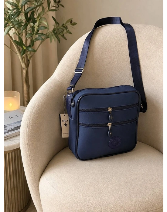 Lacivert Renk Krinkıl Kumaş Çanta CB8522