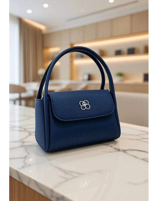 Lacivert Renk Lakos Deri Yeni Çanta CB00999