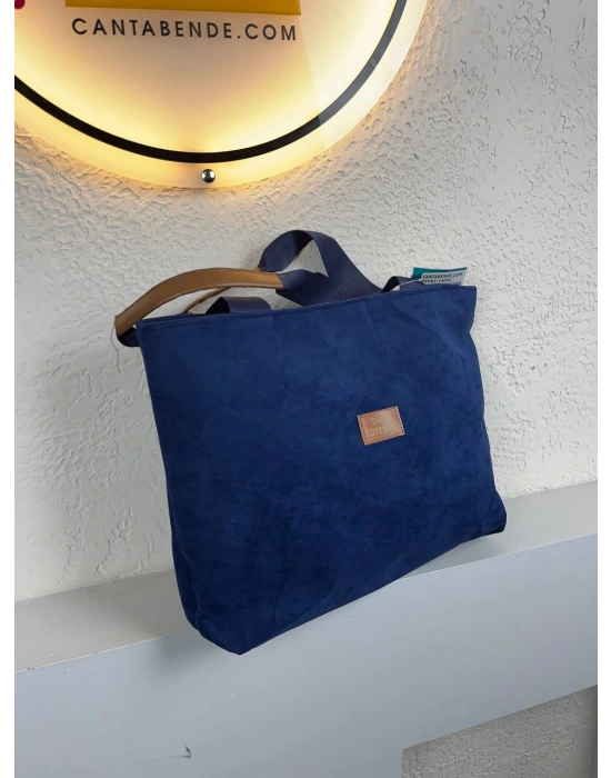 Lacivert Renk NUBUK BÜYÜK BOY ÇANTA CB0134