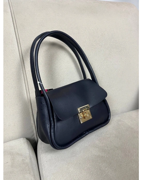 Lacivert Renk Önü Kilit Kalite Çanta CB90901