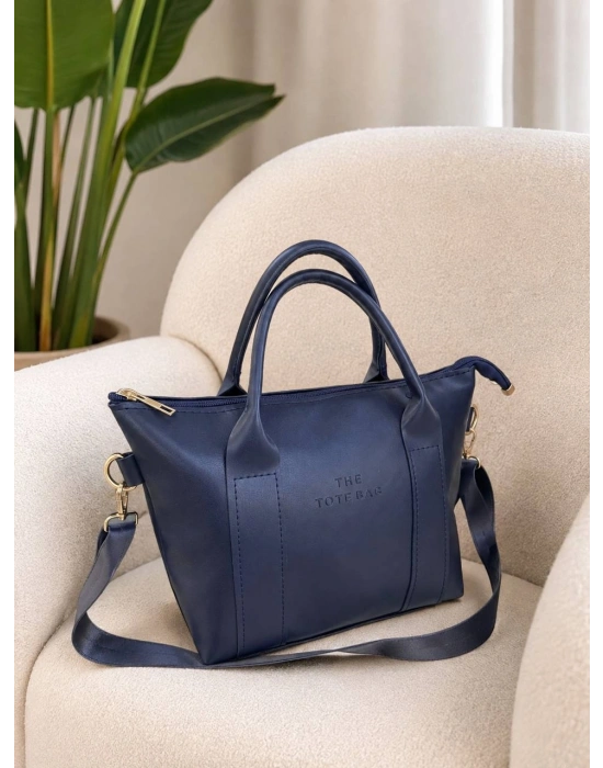 Lacivert Renk Tote Yeni Çanta CB10451