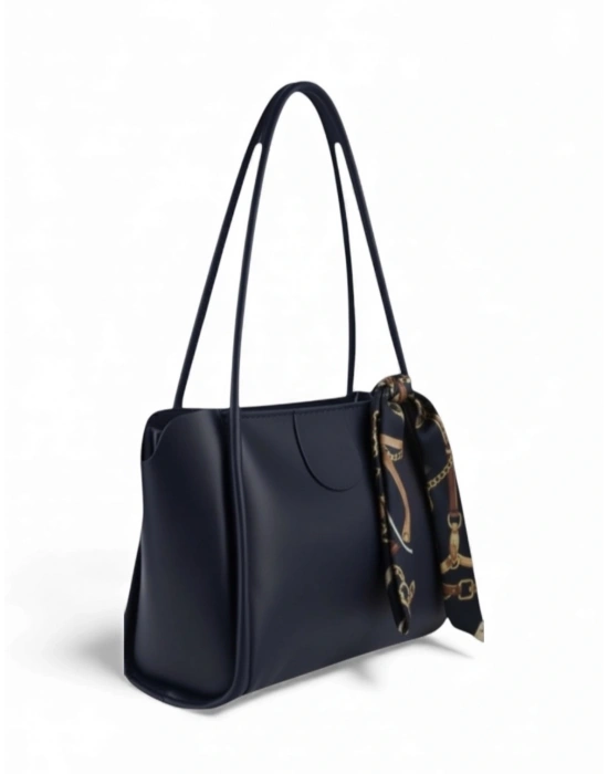 Lacivert Renk Yeni Fularlı Kol Çanta CB1444