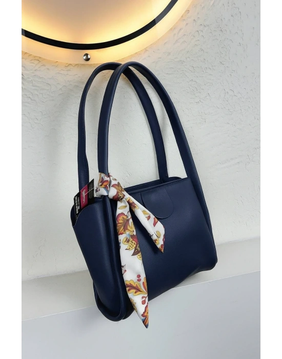 Lacivert Renk Yeni Fularlı Kol Çanta CB1444