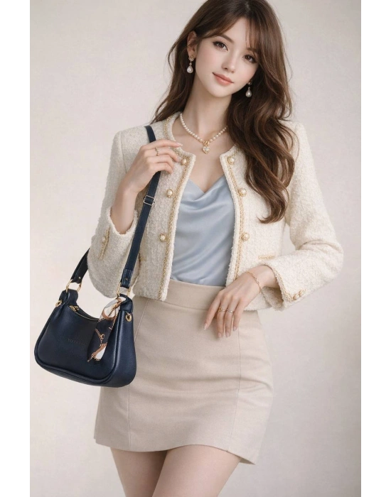 Lacivert Renk Yeni TOTE Çapraz Çanta CB2872