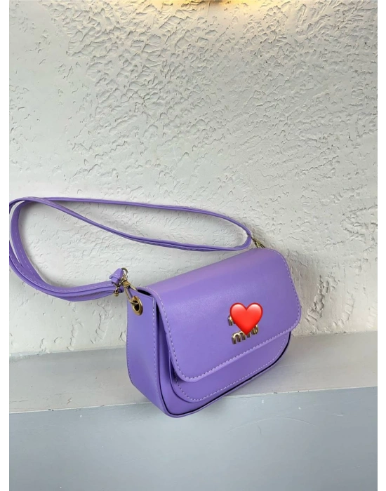 Lila Renk MİO Kalıp Çapraz Çanta CB9171