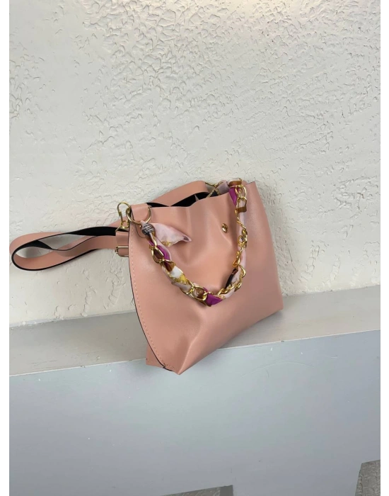 Pudra Fularlı Çapraz Çanta CB5219