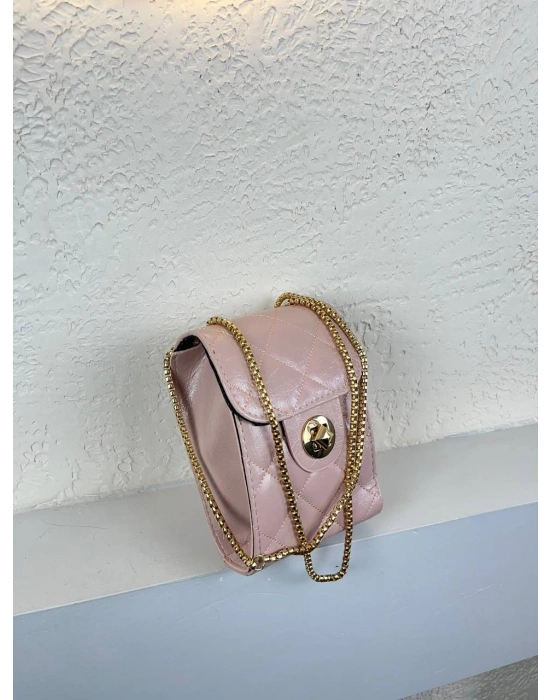 Pudra Renk YENİ ZİNCİRLİ Çanta CB6814