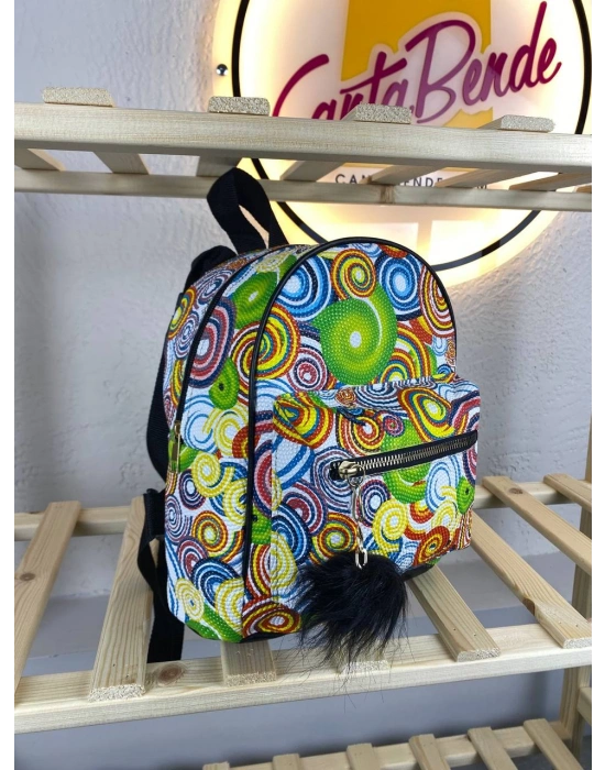 Renkli Beyaz Yeni Sezon Sırt Çanta