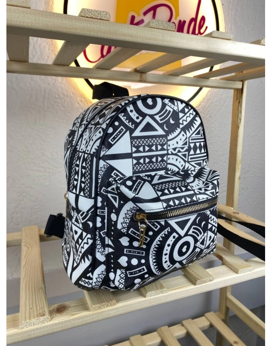 Siyah Beyaz Yeni Sezon Sırt Çanta