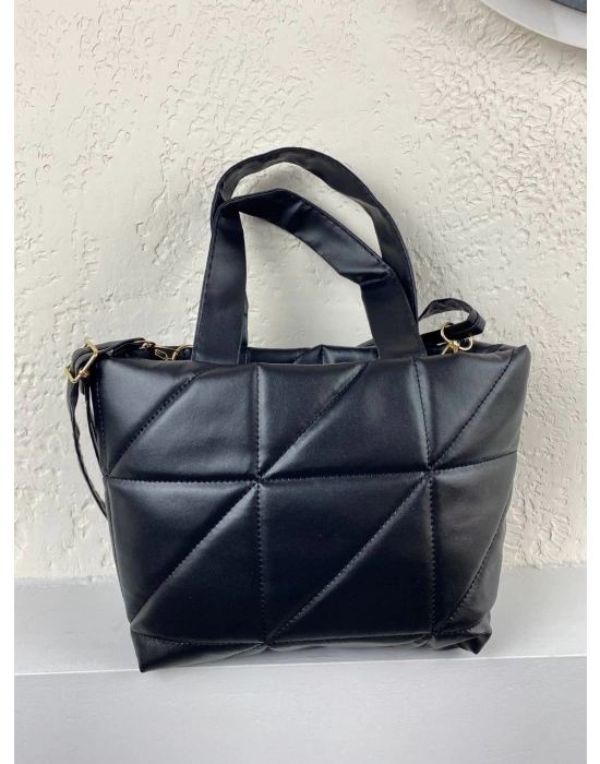 Siyah Kapitone Kol Çanta CB8203