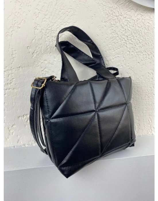 Siyah Kapitone Kol Çanta CB8203