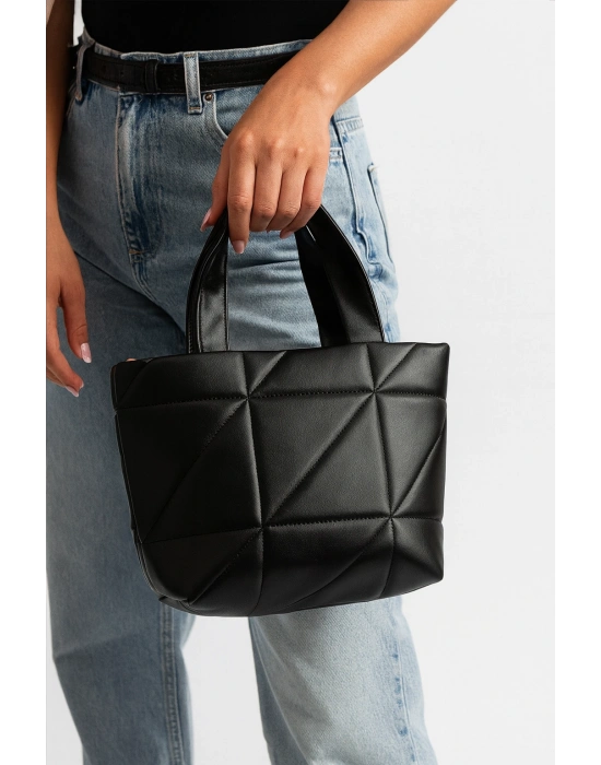 Siyah Kapitone Kol Çanta CB8203