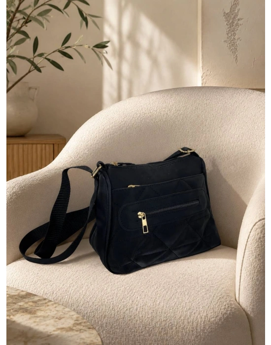 Siyah Renk 3 Bölme Çapraz Çanta CB2578