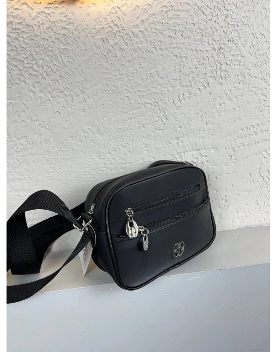Siyah Renk 3 Bölme Çapraz Çanta CB29141