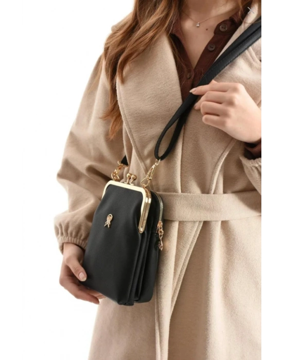 Siyah Renk 3 Bölme HB Çanta CB9023