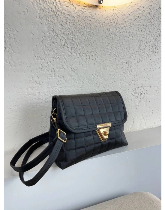 Siyah Renk Kapitone YENİSİ 2 BÖLME CB0991