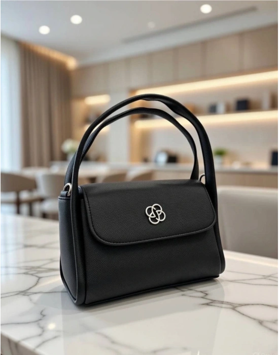 Siyah Renk Lakos Deri Yeni Çanta CB00999