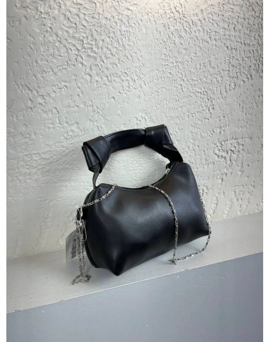 Siyah Renk Mini Zincirli Çanta CB6713