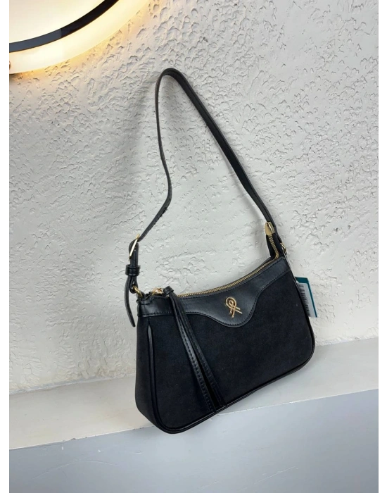 Siyah Renk Nubuk Baget HB Çanta CB90141