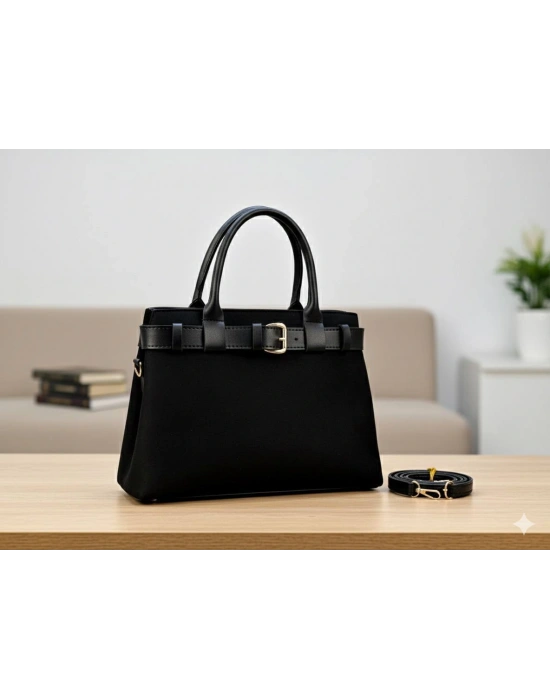 Siyah Renk NUBUK Kalite BRLN Çanta CB11412