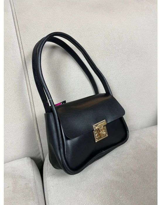 Siyah Renk Önü Kilit Kalite Çanta CB90901