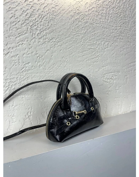 Siyah Renk Önü Tokalı Kalite Çanta CB90171