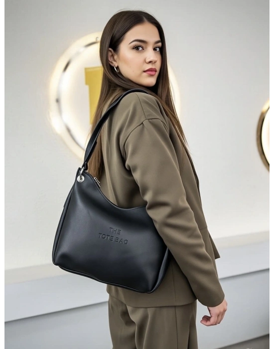 Siyah Renk Tote Kol Çanta CB79114