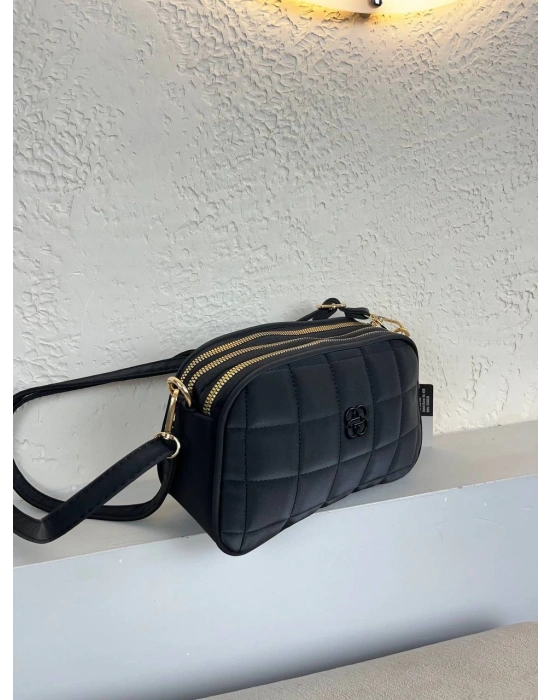 Siyah Renk YENİ 3 BÖLME KALİTE KAPİTONE ÇANTA CB0956