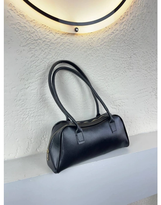 Siyah Renk Yumuşak Deri Kol Çanta CB1341