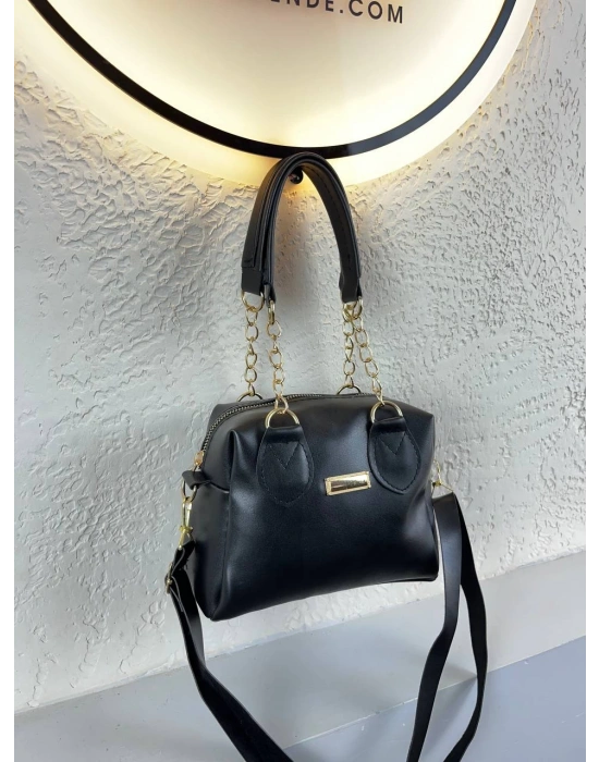 Siyah Renk Zincirli Çapraz Çanta CB9164