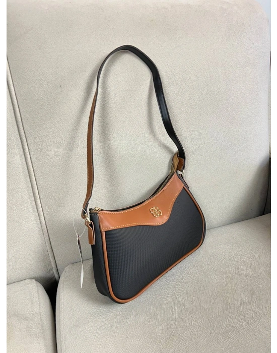 Siyah Taba Detaylı Renk YENİ BAGET Çanta CB81141