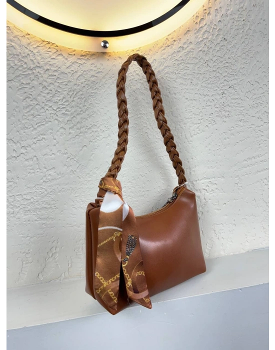 Taba Kolları Hasır Fularlı Kol Çanta CB6714
