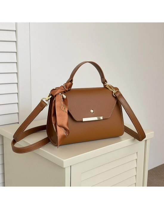 Taba Renk Kalıp Fularlı Çanta CB9145