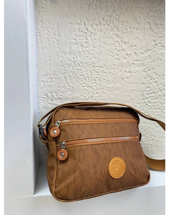 Taba Renk Krinkıl Kumaş Çanta CB8522