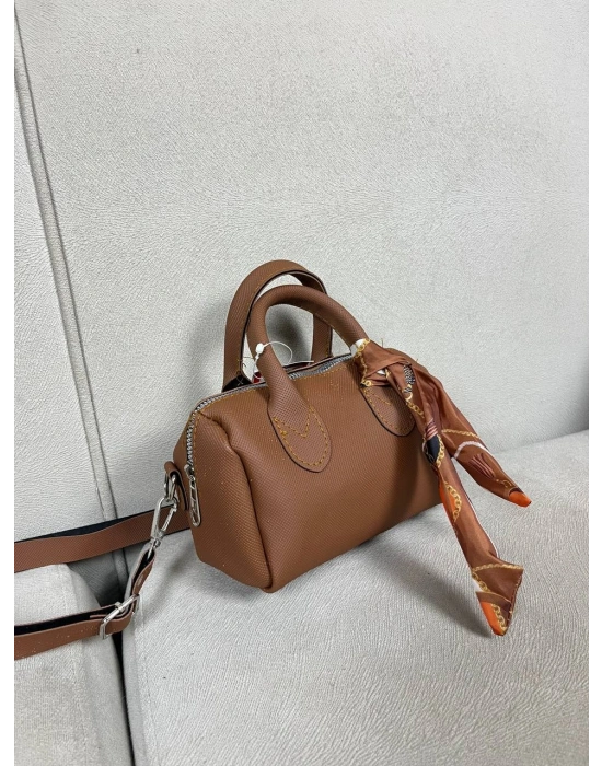 Taba  Renk Mini Boy Fularlı Lakos Çanta CB68735