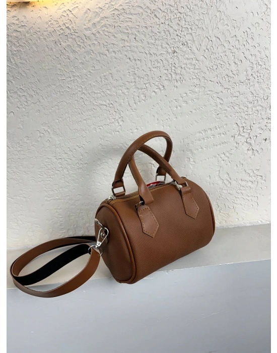 Taba Renk MİNİ Silindir Çapraz Çanta CB89111