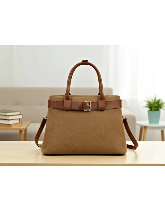 Taba Renk NUBUK Kalite BRLN Çanta CB11412