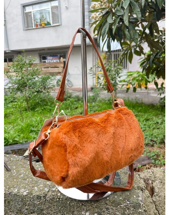 Taba Renk PONPON PELUŞLU Çanta CB82191