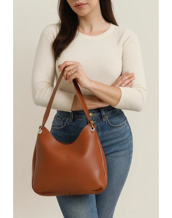 Taba Renk Tote Kol Çanta CB79114