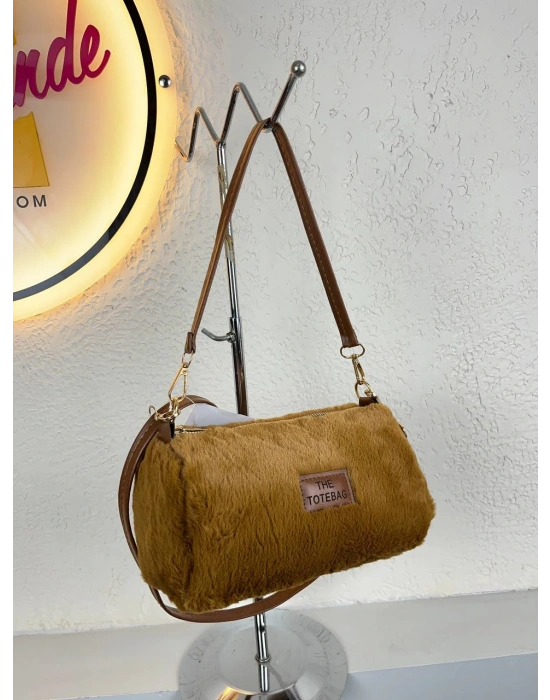 Taba Renk TOTE PELUŞ Çanta CB90223